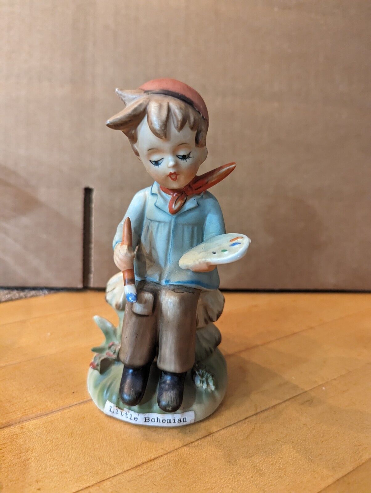 Erich Stauffer Little Bohemian Painter Figurine Porcelain U8543 Vintage Japan