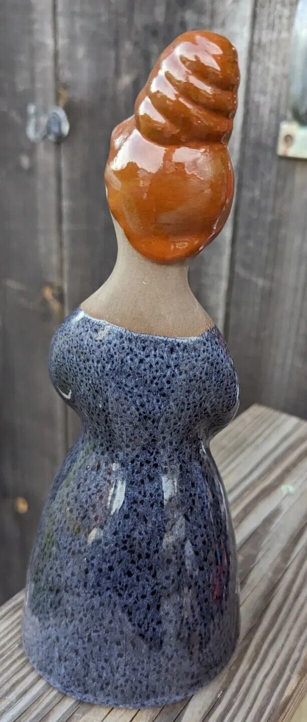 Vintage Swedish Faceless Woman Ceramic Figurine