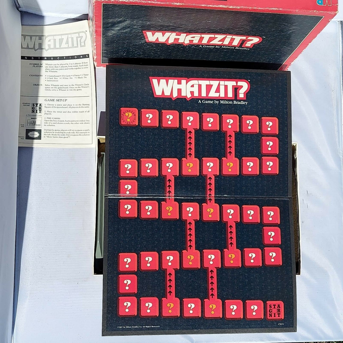 Vintage Milton Bradley Whatzit? Board Game