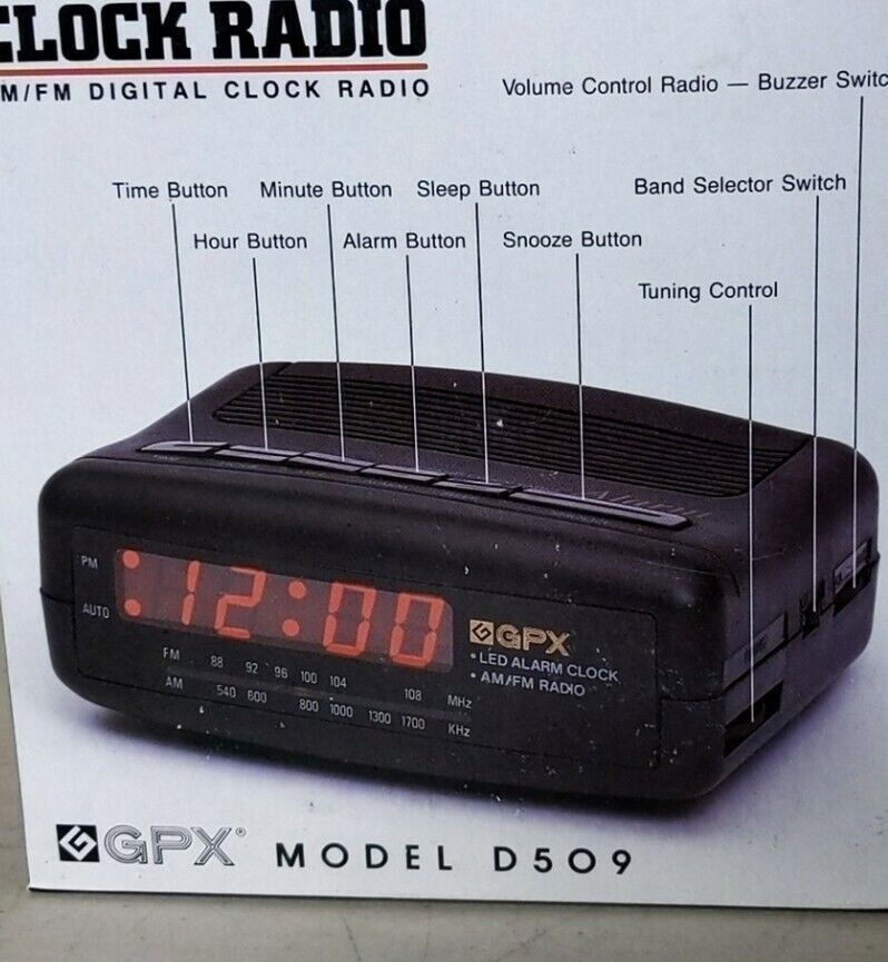 GPX 509D Digital Clock Radio New In Box