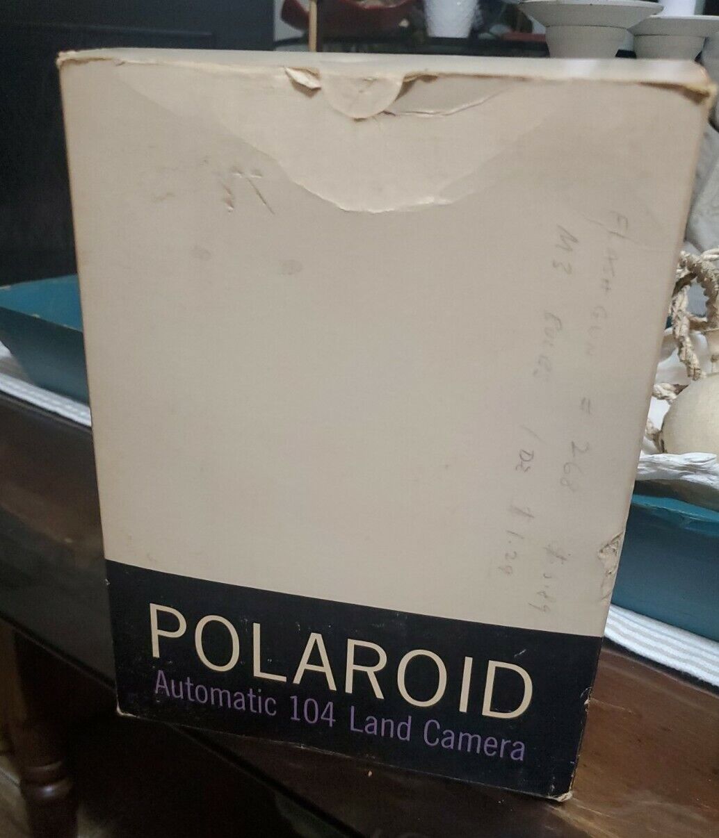 Polaroid 104 Land Camera In Original Box