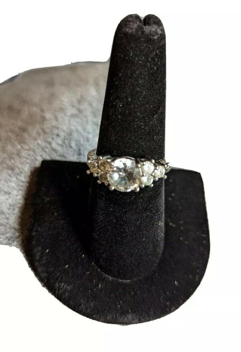 Size 8 Cz Sterling Silver 925 Ring