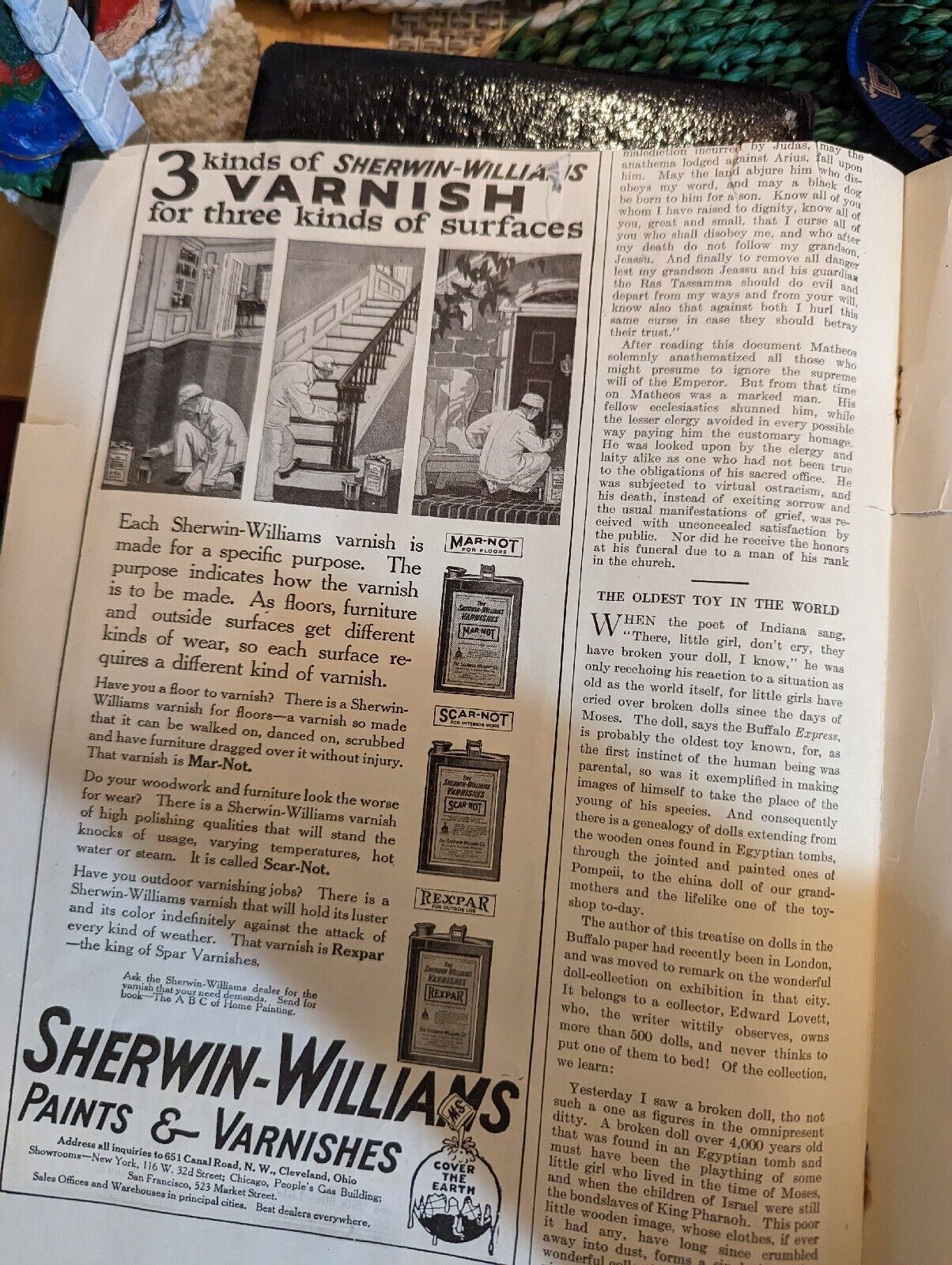 Willys Six car advertising four page brochure circa 1920