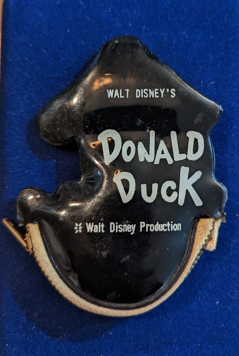 Vintage Disney Donald Duck Plastic Coin Purse