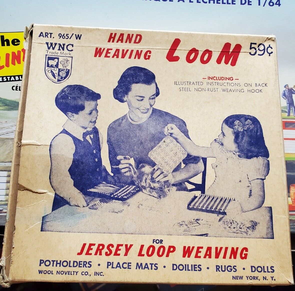 HAND WEAVING LOOM JERSEY LOOP Vintage 1920s