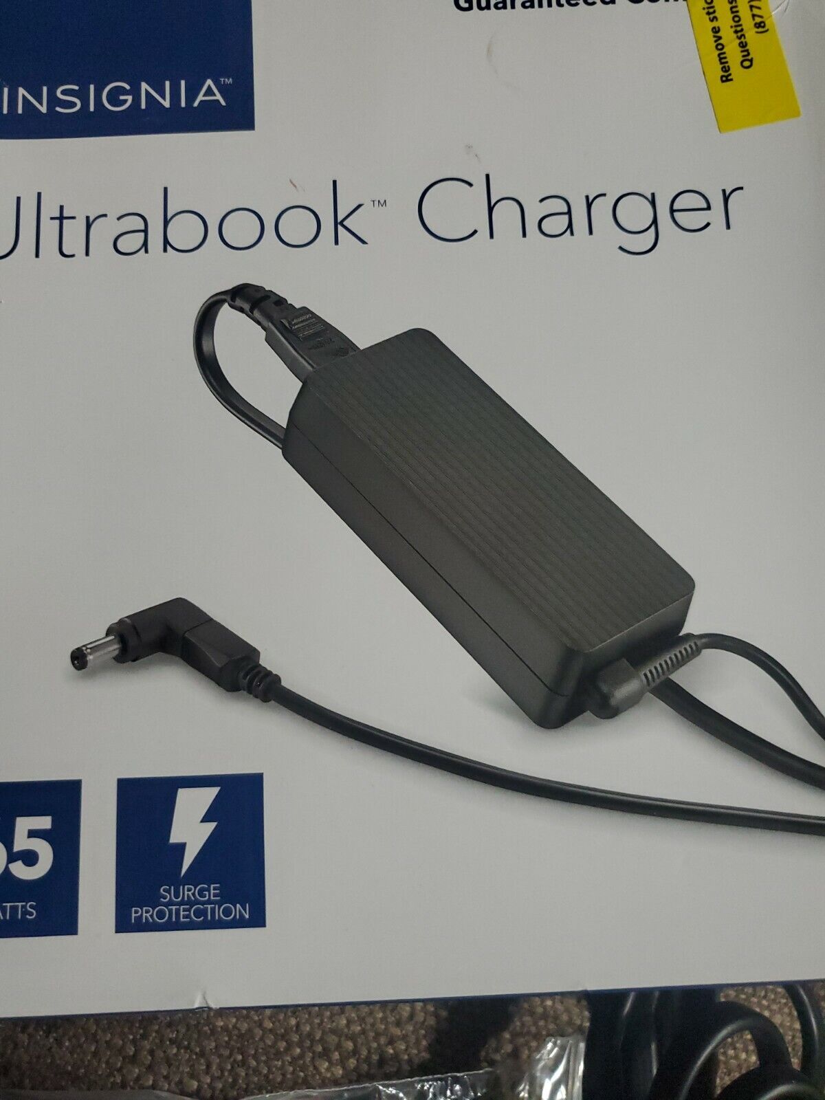 Insignia Ultrabook Charger 65w Model No NS-PWLC663 in original box