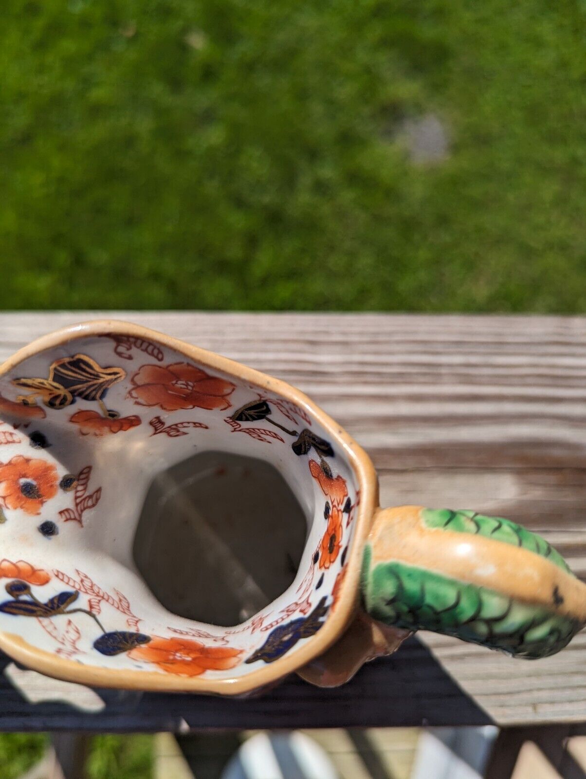 Two(!) Mason’s Ironstone Imari Pitchers With Hydra Handles Multicolor Lively 6"