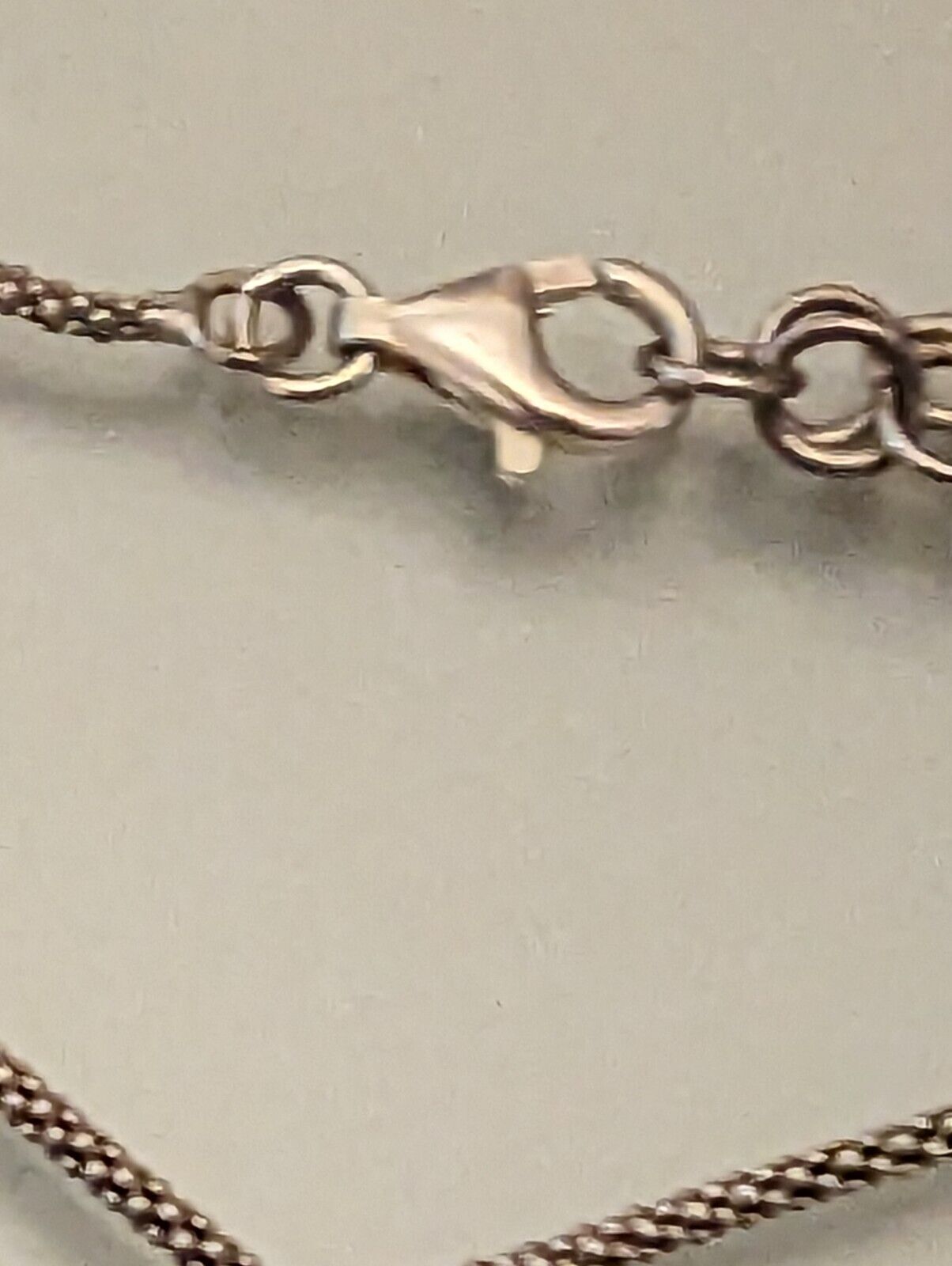 Mother Of Pearl And Sterling 925 Silver Wave Necklace Diameter 2" Rope Chain 18"