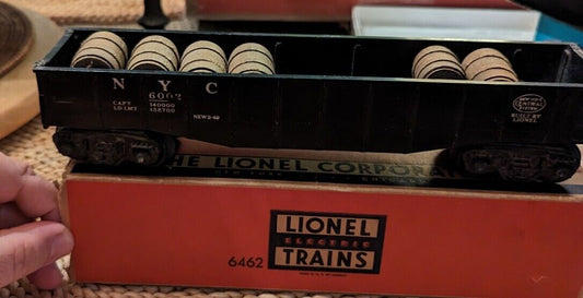 Lionel 6002 New York Central Freight Car With Barrels As Cargo