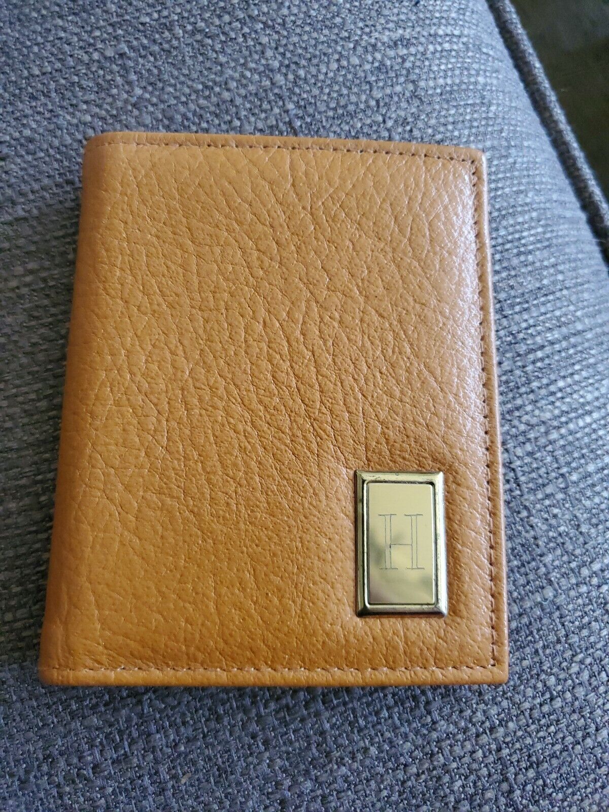 Vintage Ambassador Design Leather Wallet Made In Hong Kong