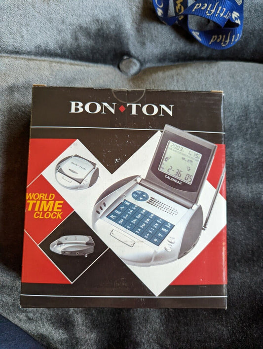 Vintage Bon Ton World Time Clock 2003 New In Box