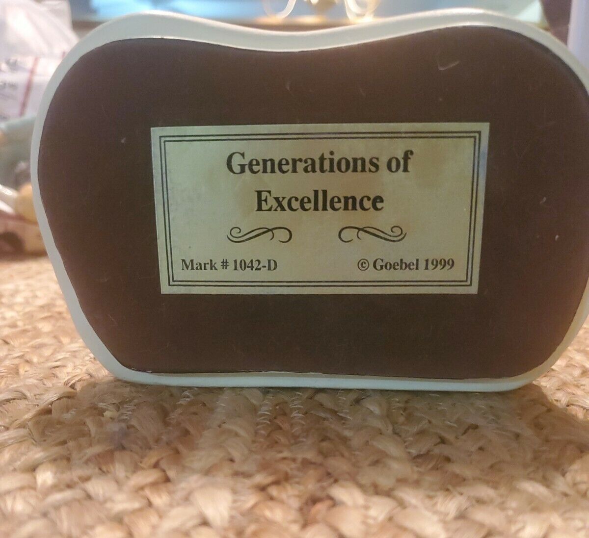 GOEBEL GERMANY GENERATIONS of EXCELLENCE MARKed # 1042-D 130th Anniversary