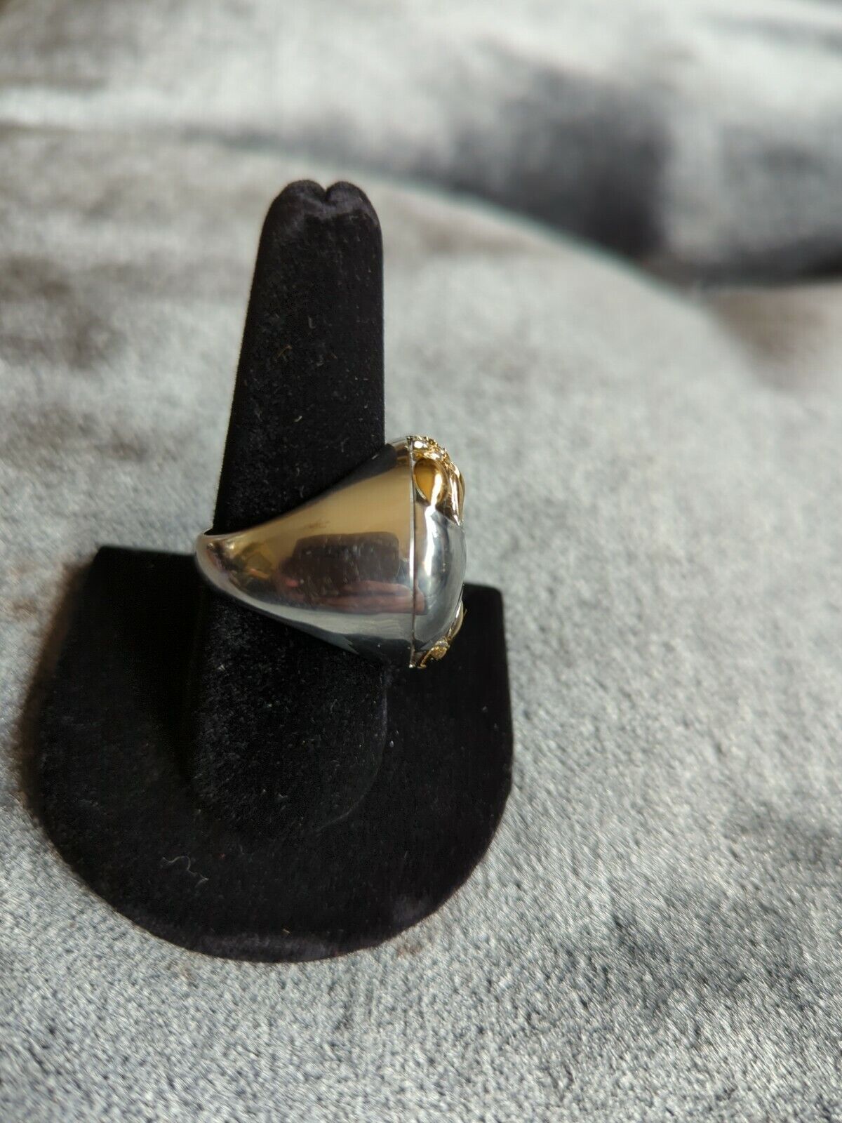 Large Stainless Steel Ring Size 9