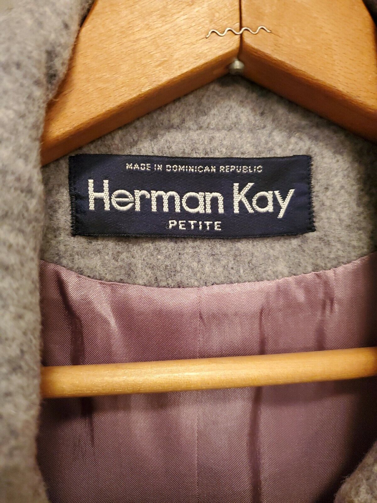 Herman Kay Ladies Petite Gray Coat