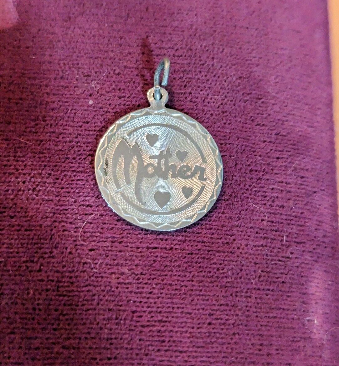 Kathy-Ken 1979 Sterling Inscribed Mother Pendant