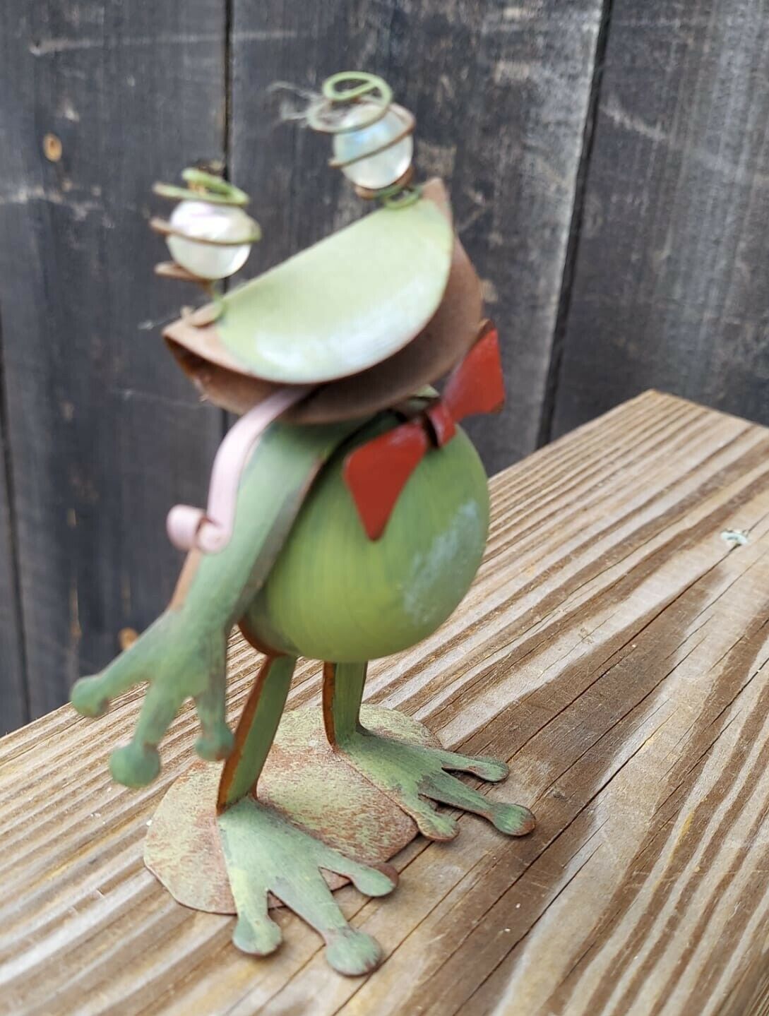 Metalic Green Frog Figurine