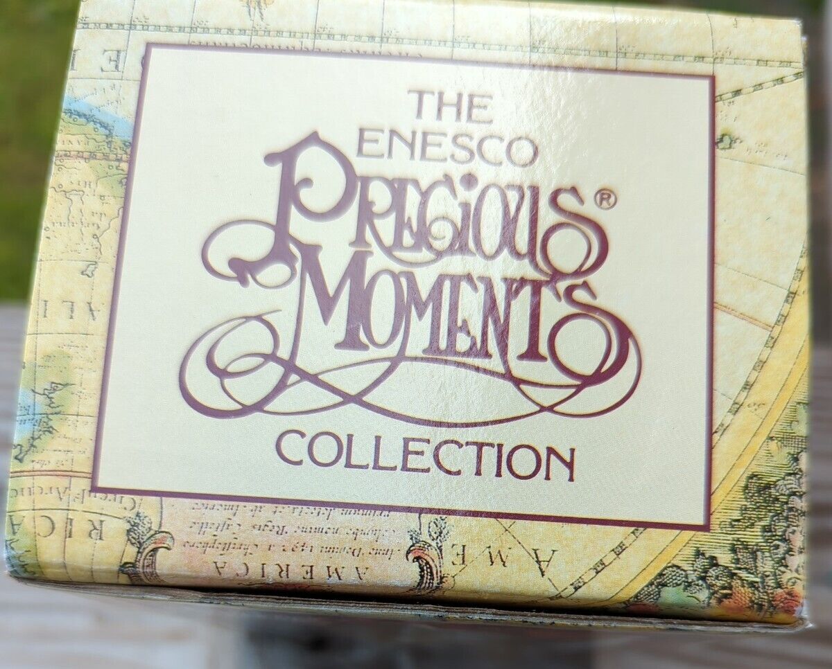 Enesco Precious Moments 1992 Christopher Columbus Figurine-This Land Is Our Land