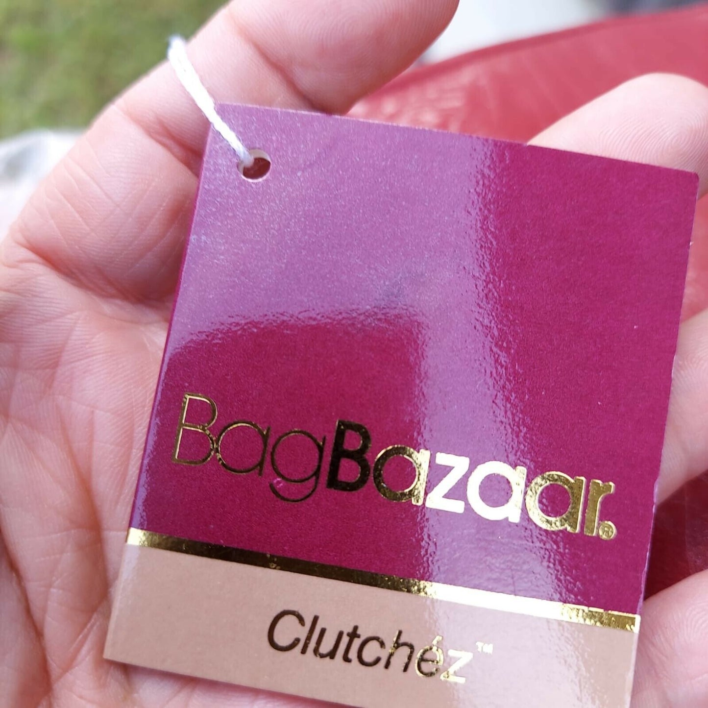 Vintage BagBazaar Cluchez Red Clutch Bag