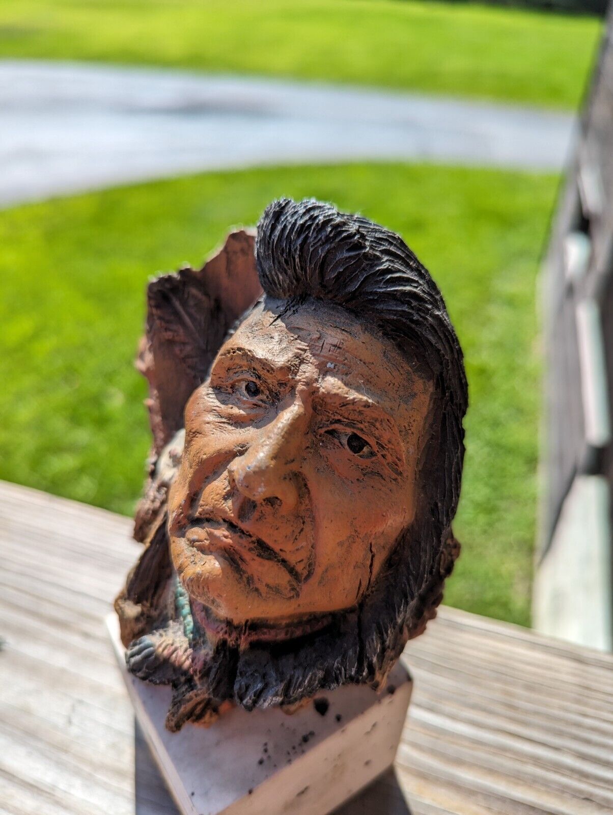 Hinmation Yalatkit Chief Joseph  1832-1904 head bust  Native American