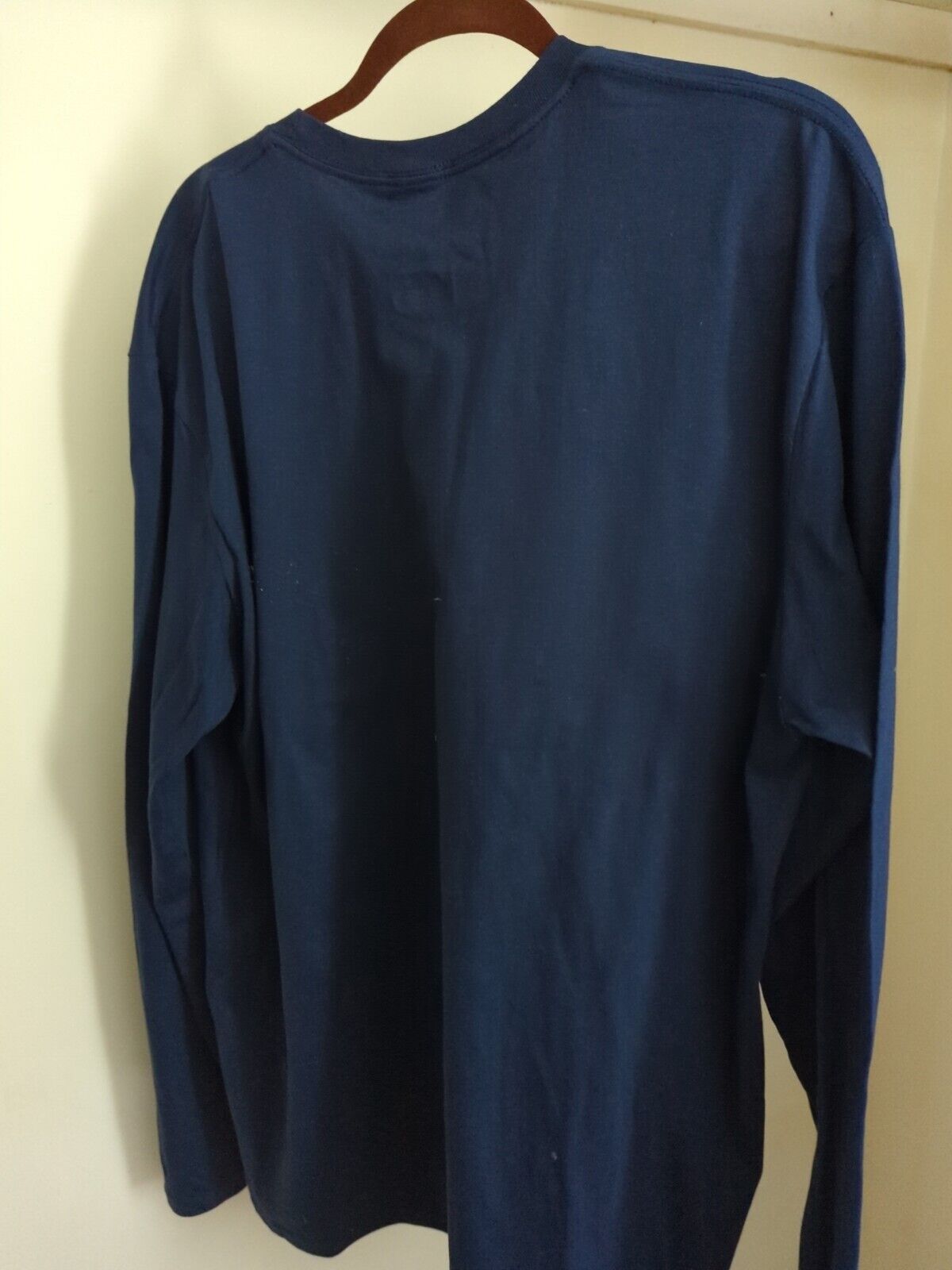 Three Blue T Shirts Long Sleeves No Pocket 100% Cotton XL only $20 free shipping