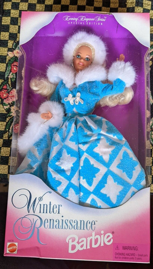 Vintage NEW Mattel Barbie Doll Winter Renaissance Barbie 15570 New in Box 1996