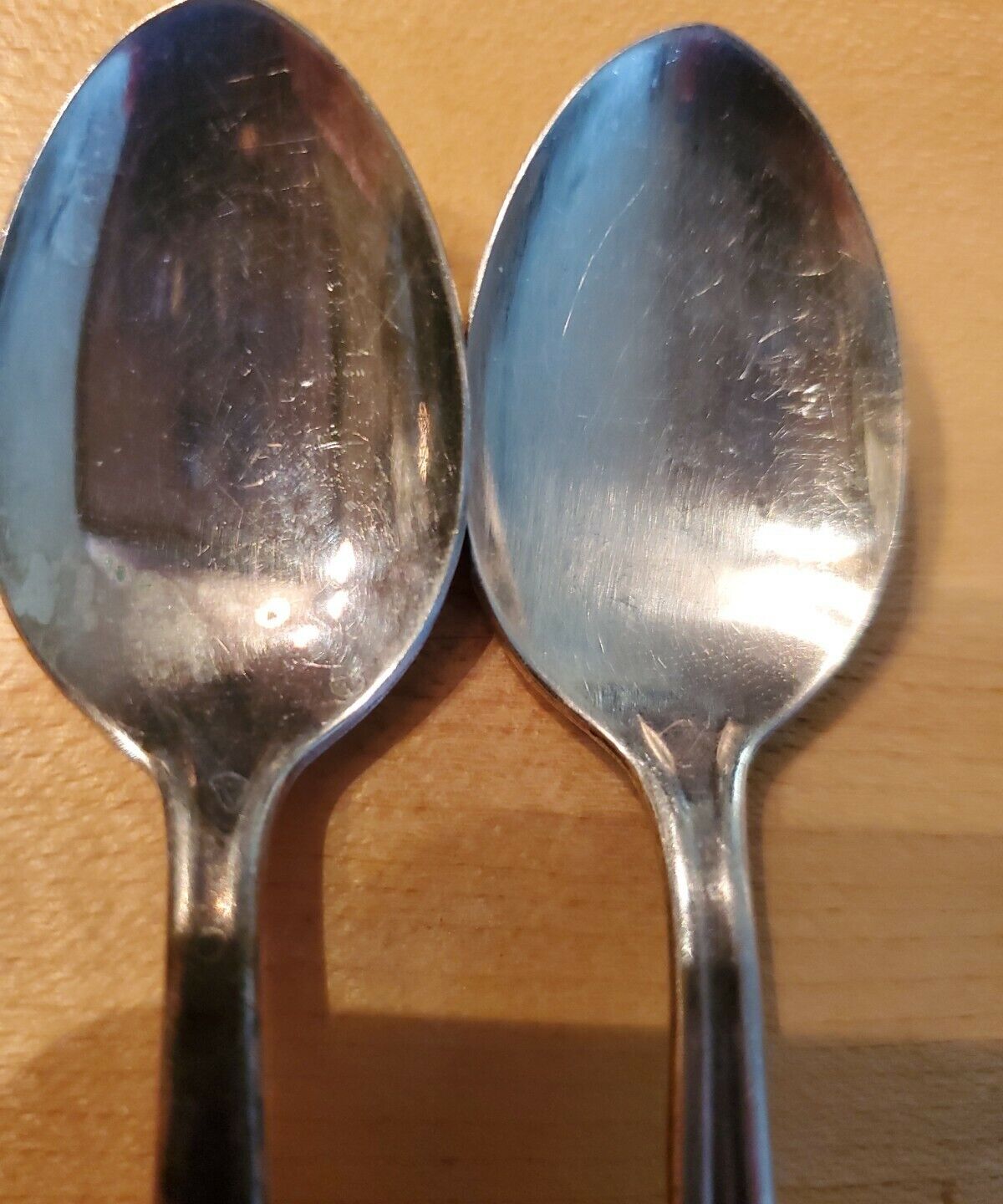 Two Vintage Monroe Silver Co. Spoons