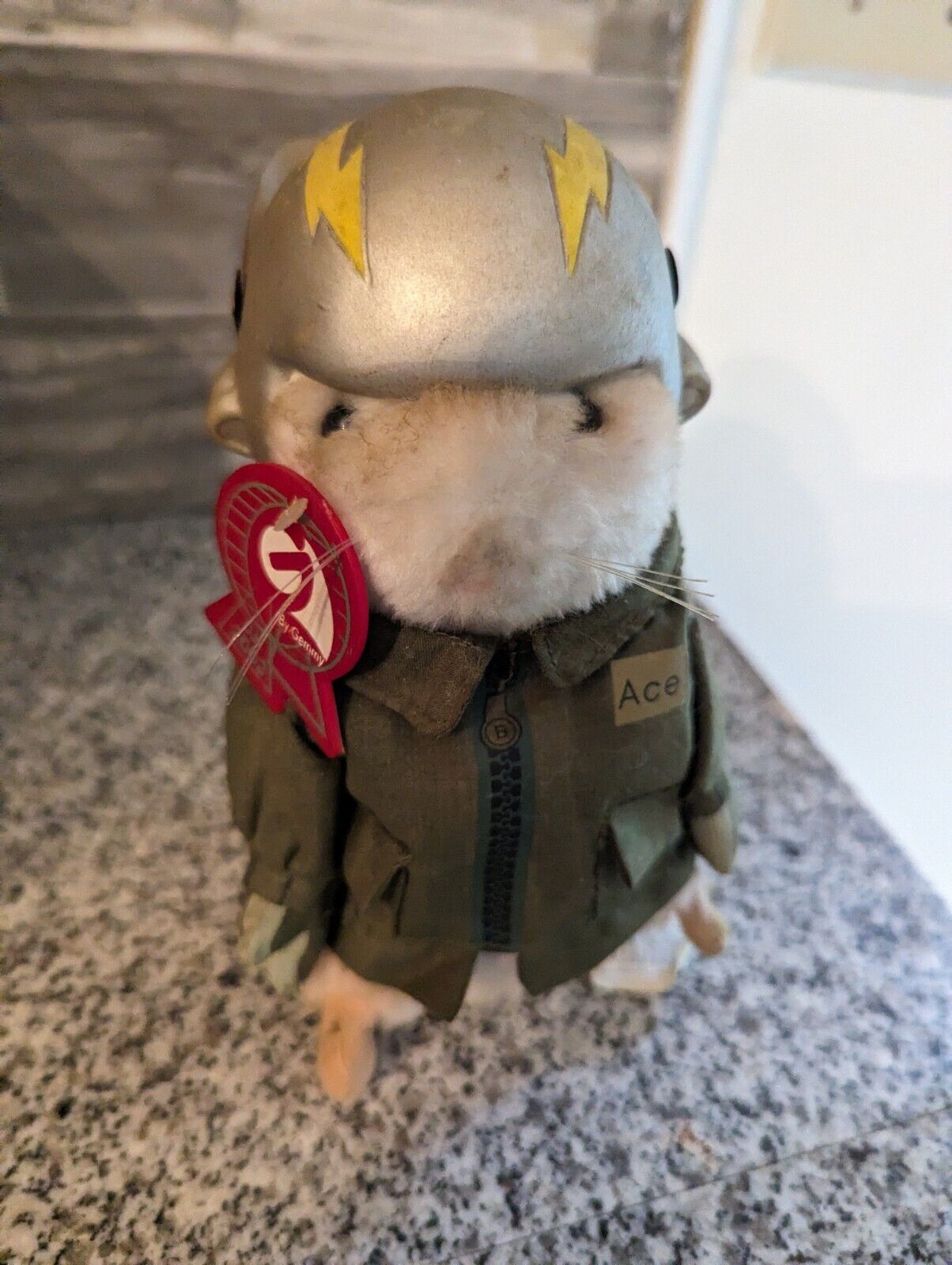 Gemmy 2003 Dancing Hamster Captain Carl Air Force Theme Wild Blue Yonder