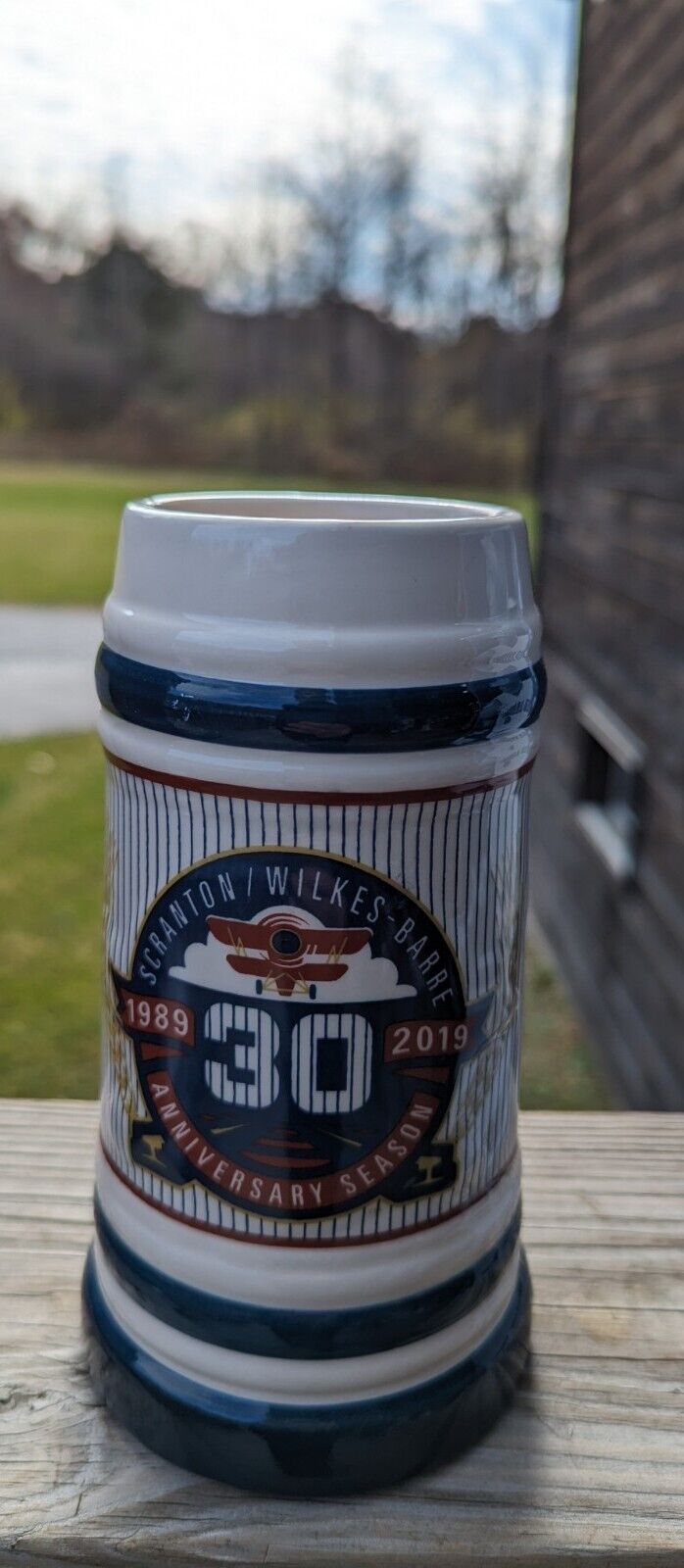 SCRANTON/WILKES-BARRE RAILRIDERS 30TH ANNIVERSARY BEER STEIN