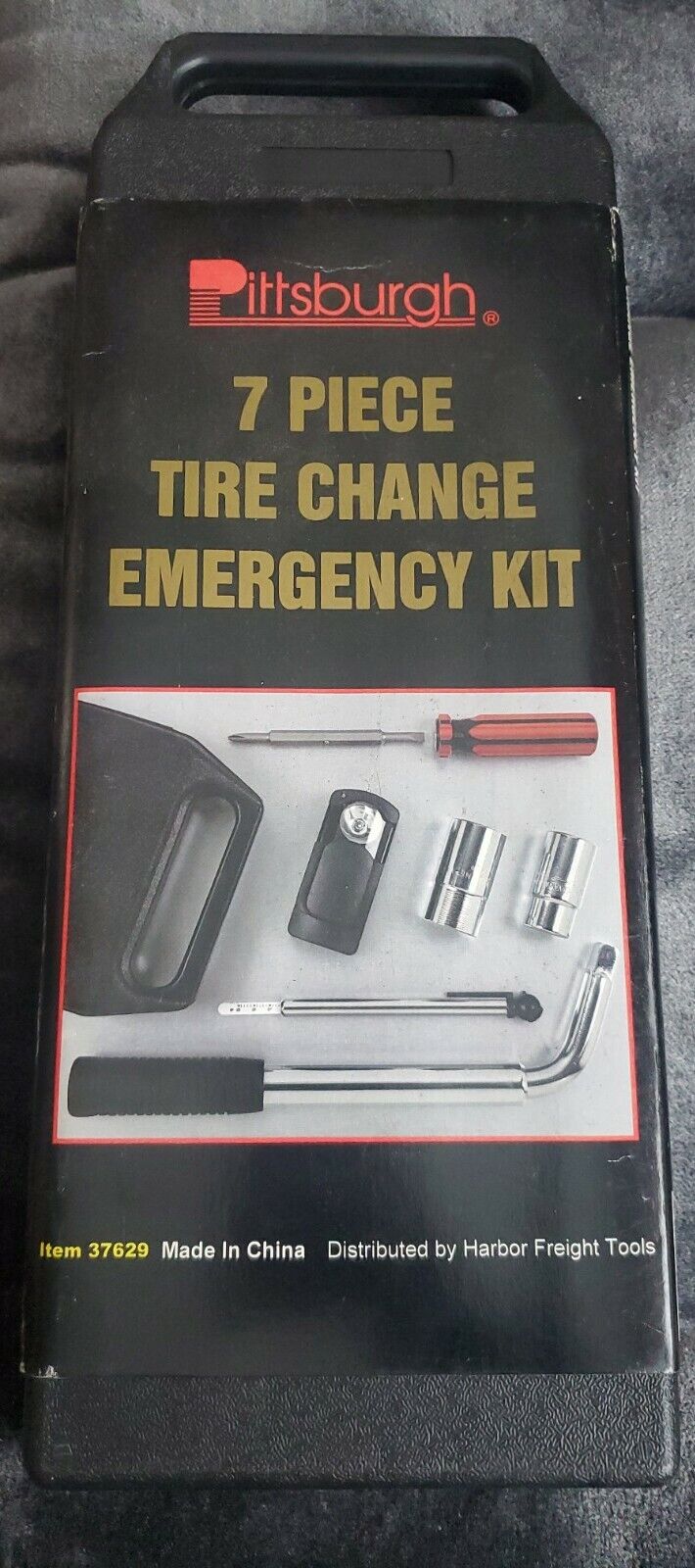 7 Piece Tire Change Emergency Kit 37629 By Harbor Freight Tools