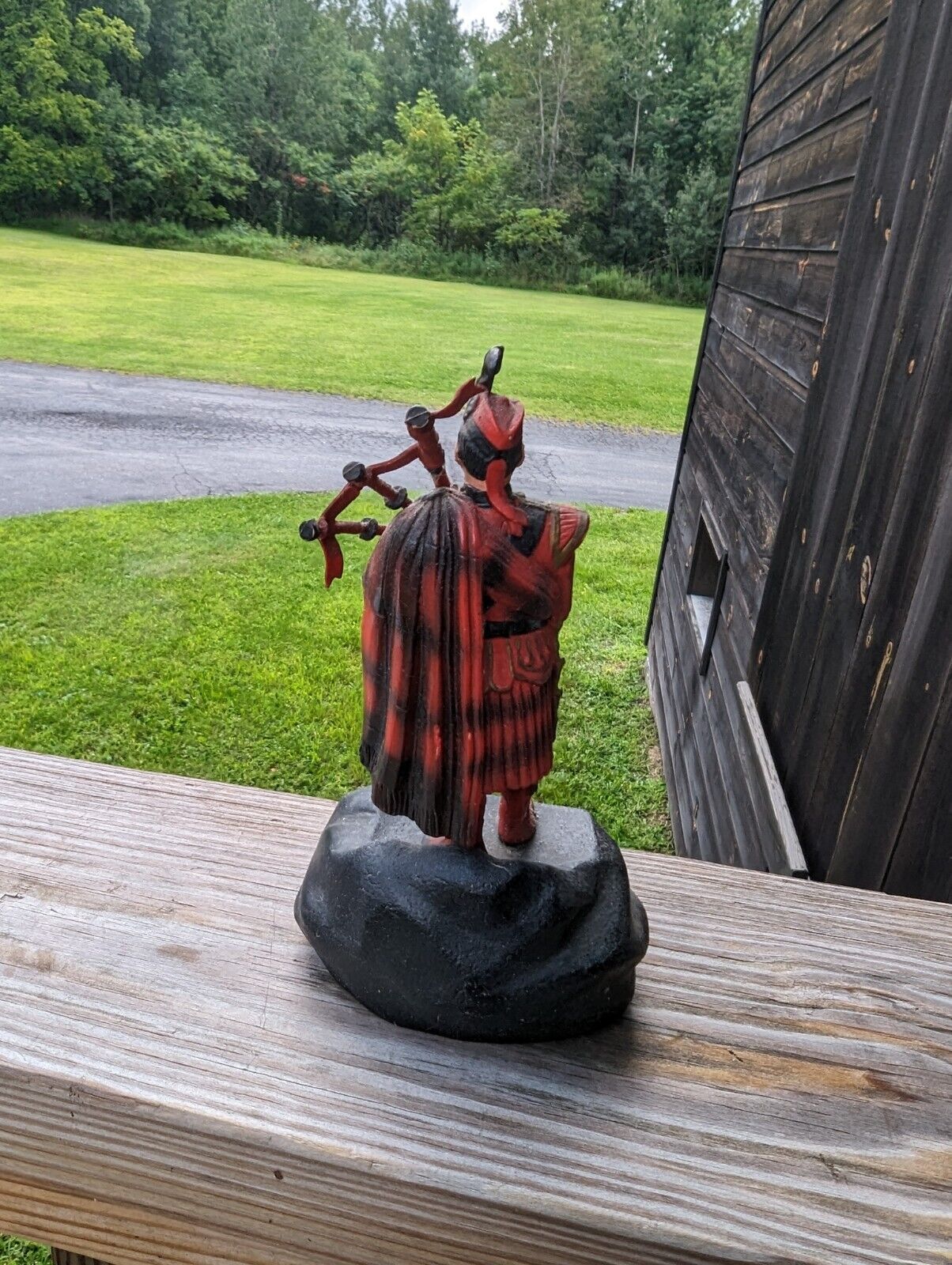 Scottish Piper Figurine About 8.5" Tall 4" Wide