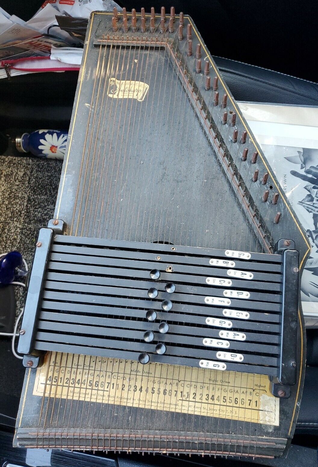 Vintage Oscar Schmidt Autoharp Working Condition