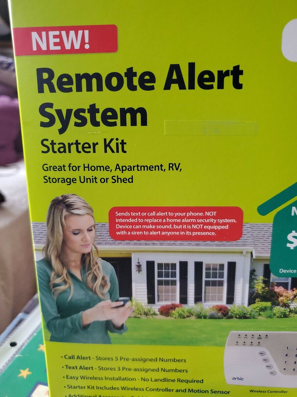 Straight Talk Wireless Remote Alert System Starter Kit new in box