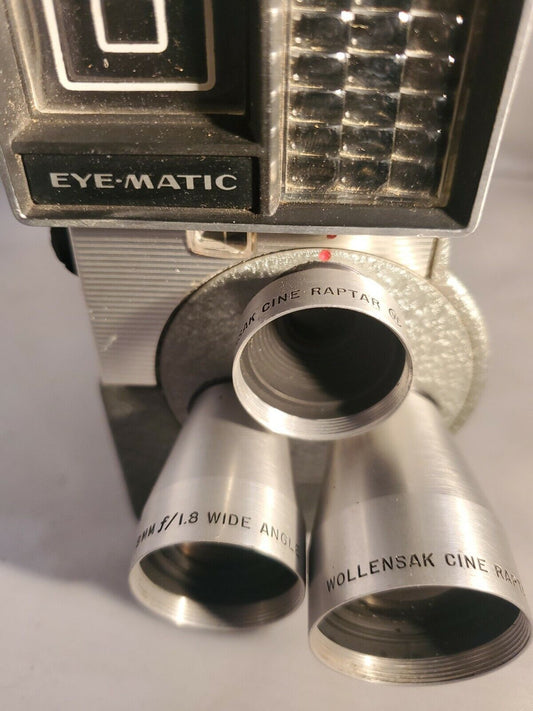 Vintage WOLLENSAK Eye-Matic Model 46 Indoor Outdoor Reel to Reel 8 MM Camera