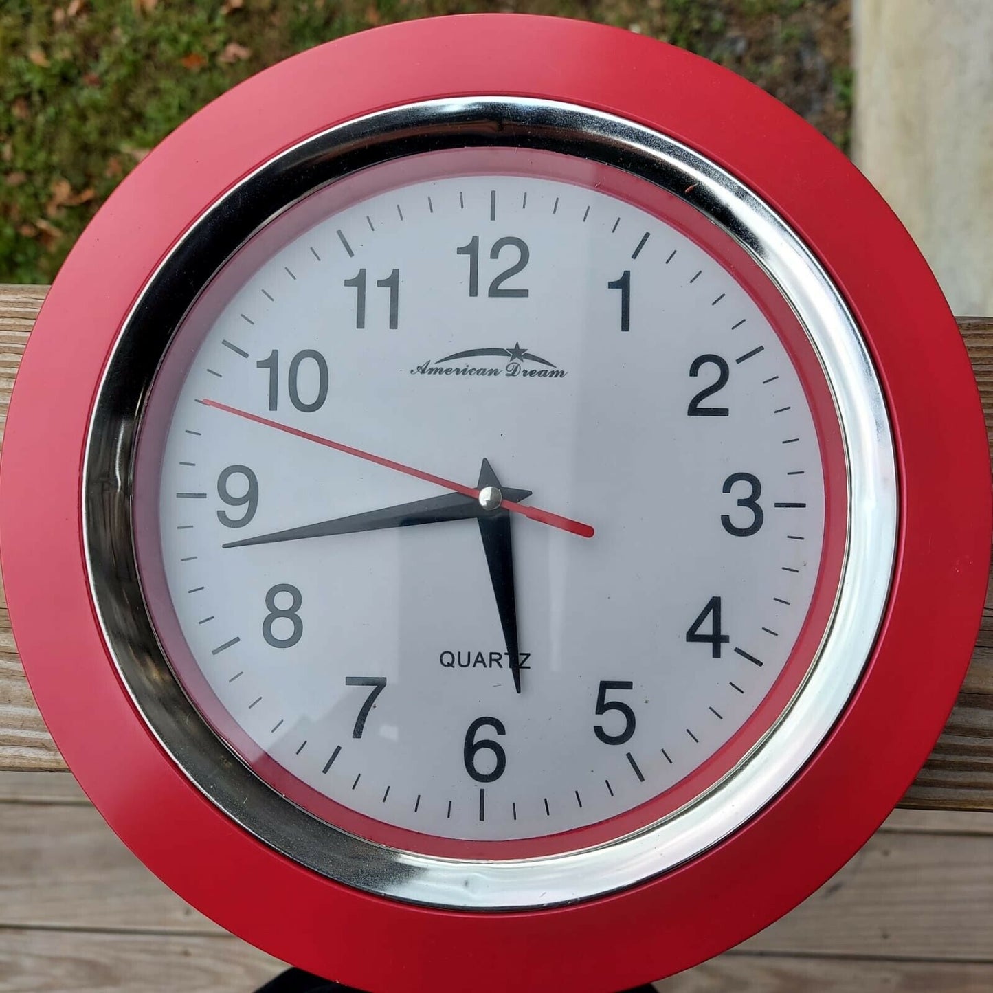 American Dream Red Kitchen 9" Diameter Wall Clock Quartz