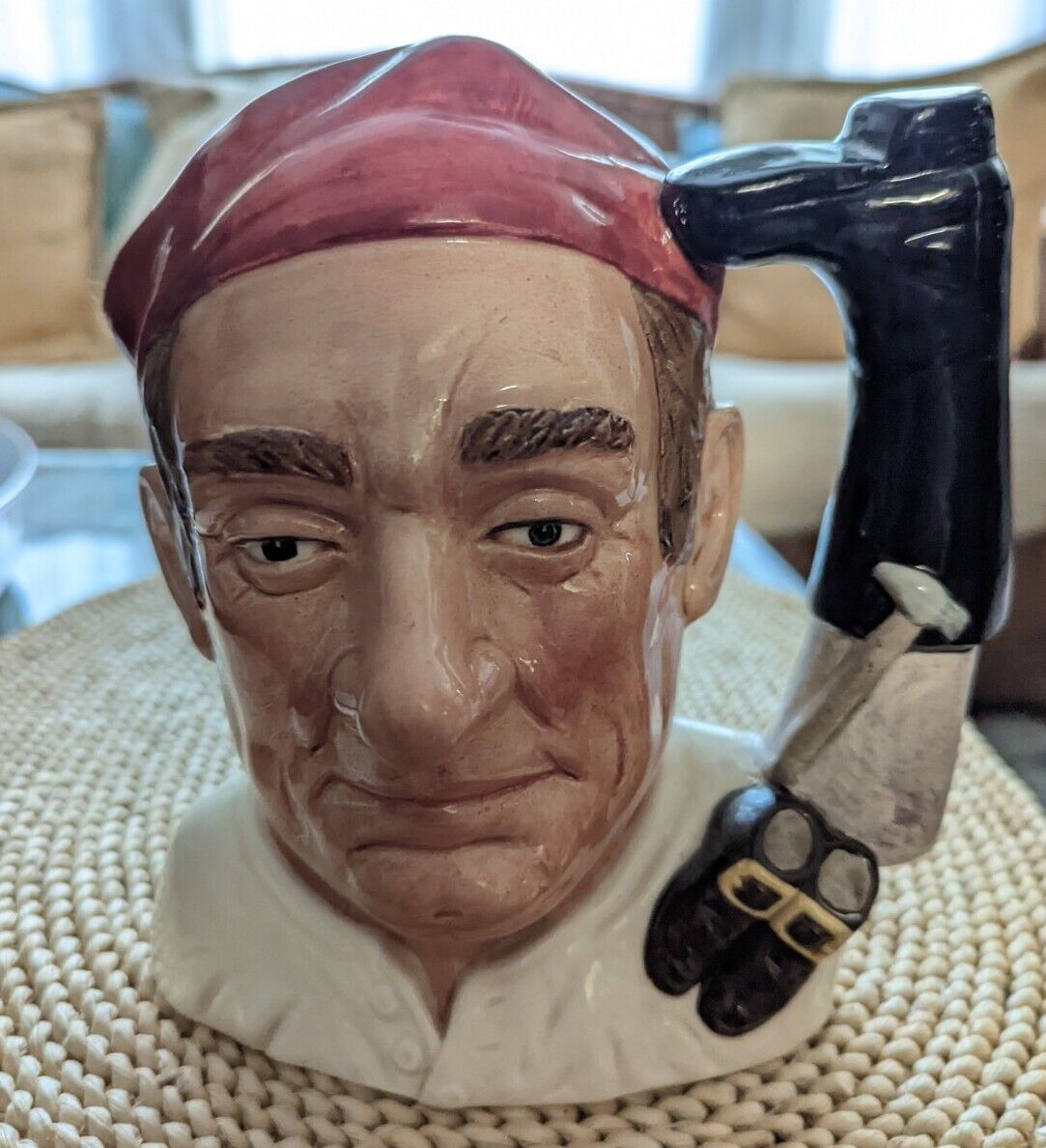 Royal Doulton “Bootmaker”  Jug from Williamsburg  1962 7.25" tall