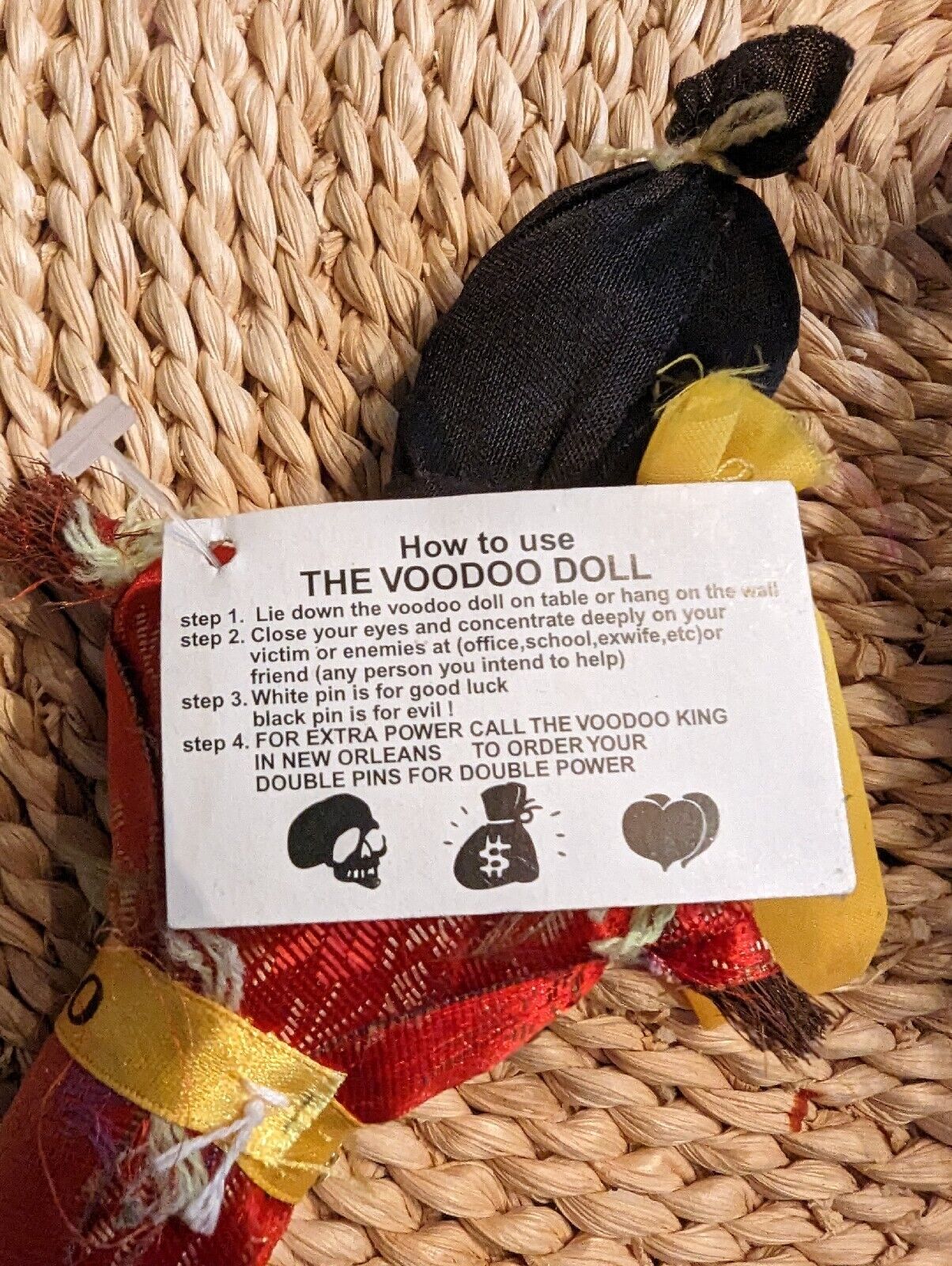 Pair Of Voodoo Dolls, 7.5" each