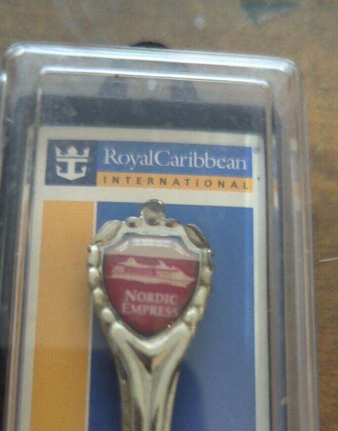 Six Nordic Express Royal Caribbean int'l Cruise Ship Souvenir Spoons in box