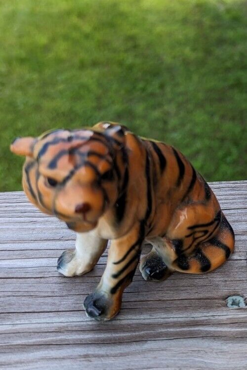 Vintage Two Ceramic Tigers