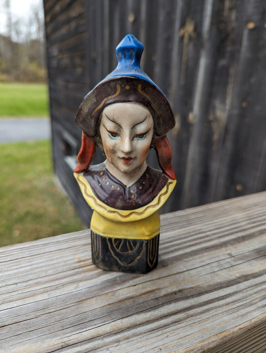 Unusually Rare Occupied Japan Porcelain Ceramic Figurine Head