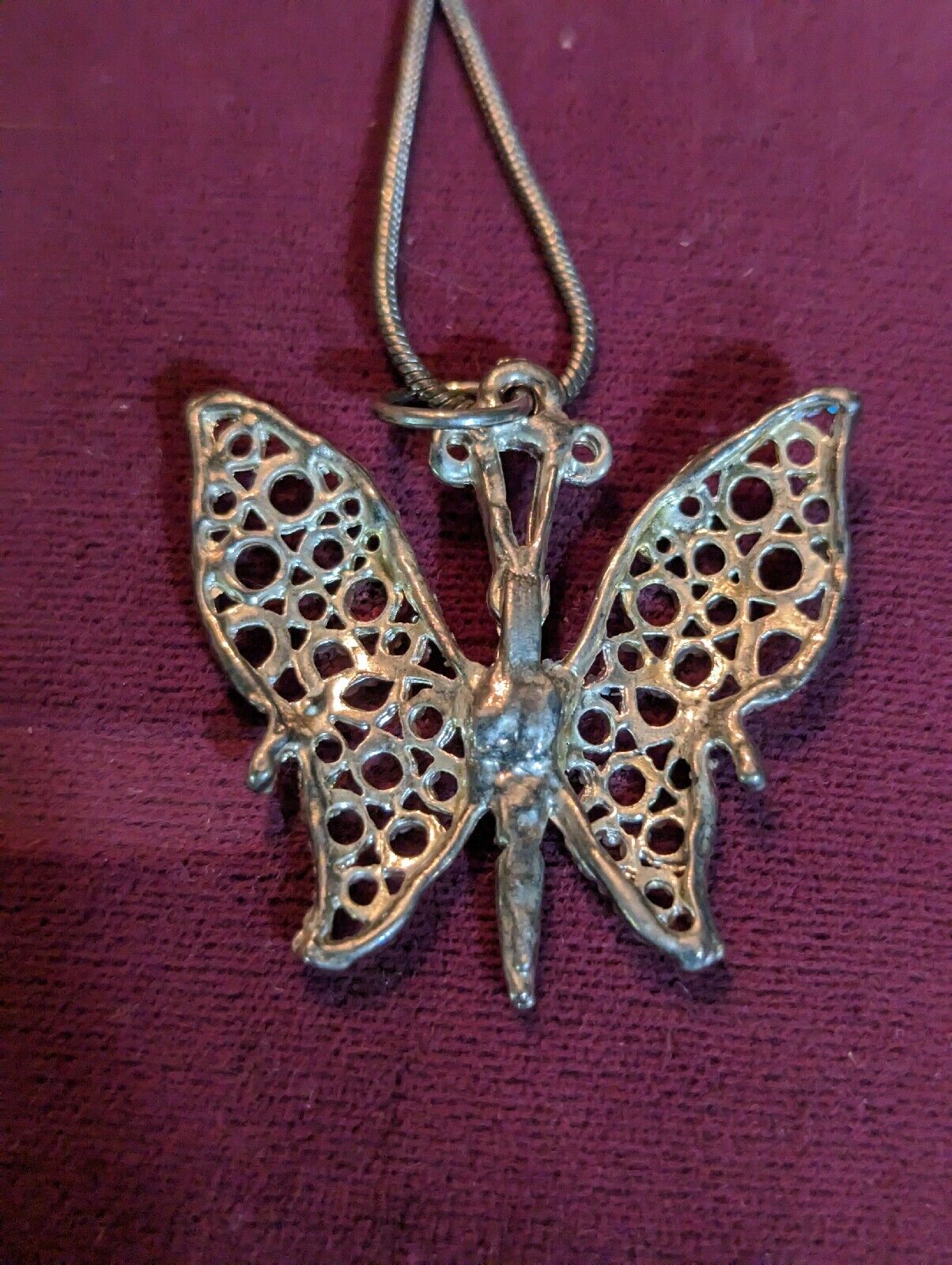 Monarch Butterfly Pendant Necklace