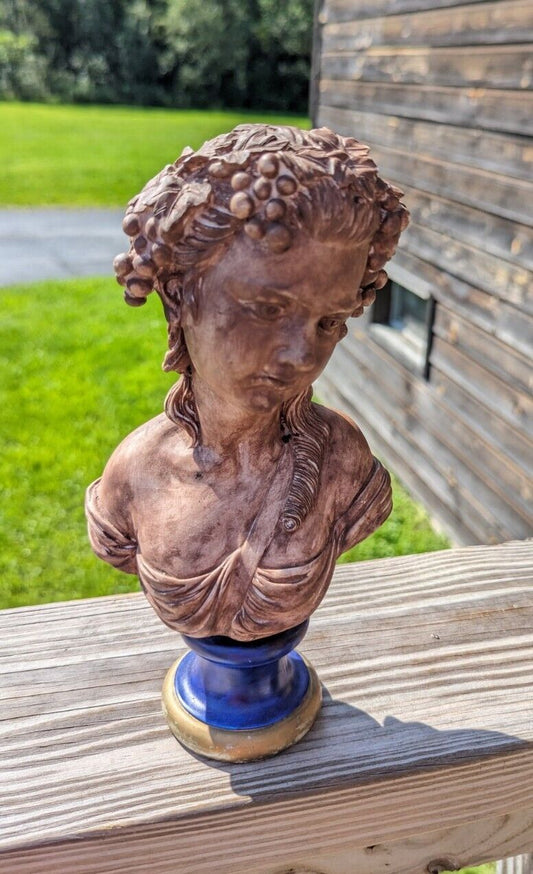 Vintage 1950s Plaster Lady Bust 9"