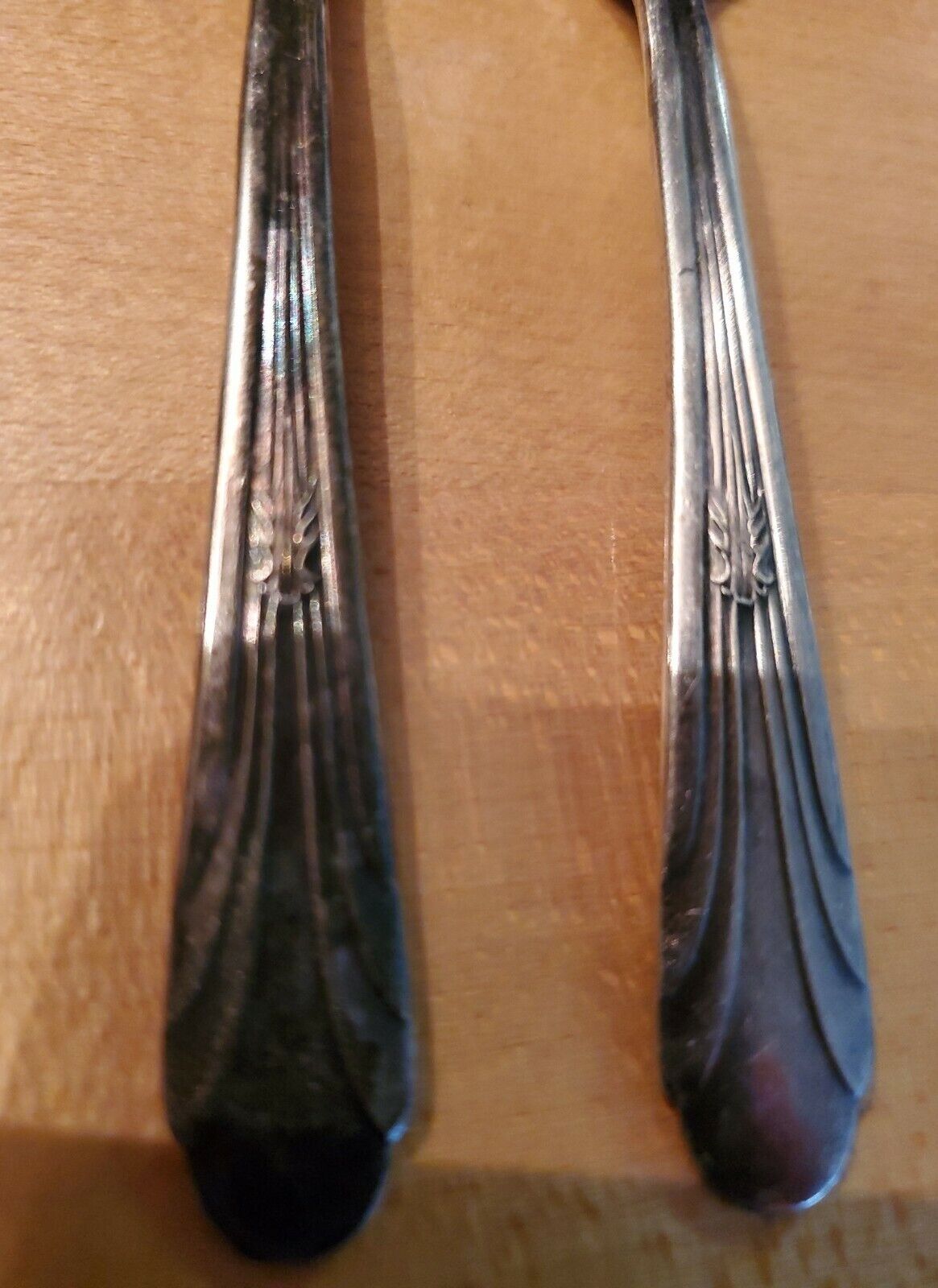 Two Vintage Monroe Silver Co. Spoons