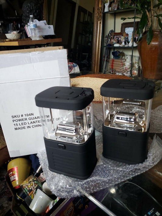 Power Guaro 15 Led Lantern Set Of Two