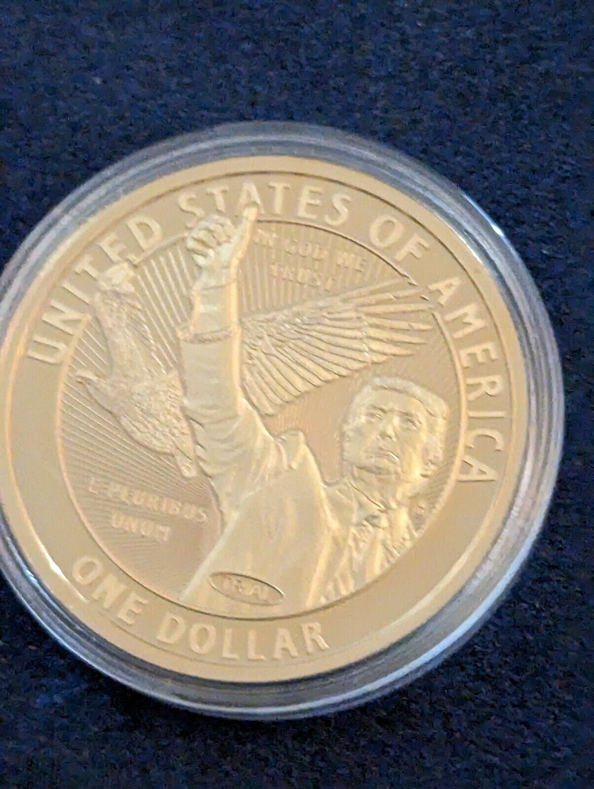 Apollo 7 - American Innovations Dollar Trial Coin Trump Commemorative Collection