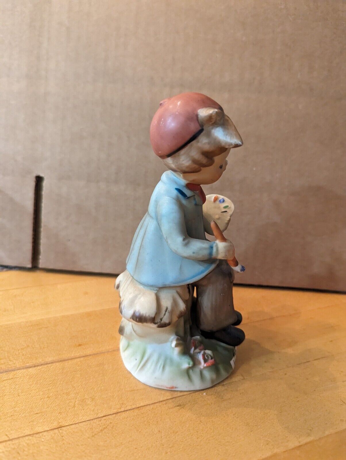 Erich Stauffer Little Bohemian Painter Figurine Porcelain U8543 Vintage Japan