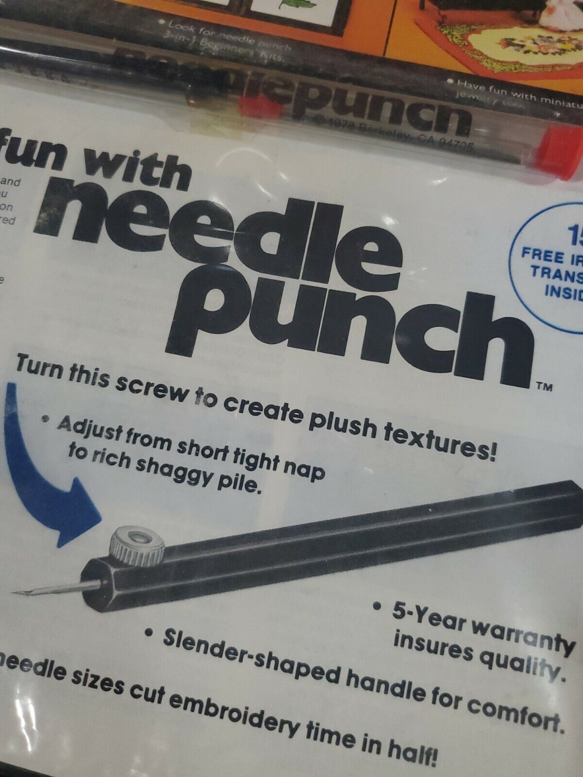 Vintage 1977 NeedlePunch Toolset No 101 new and sealed.