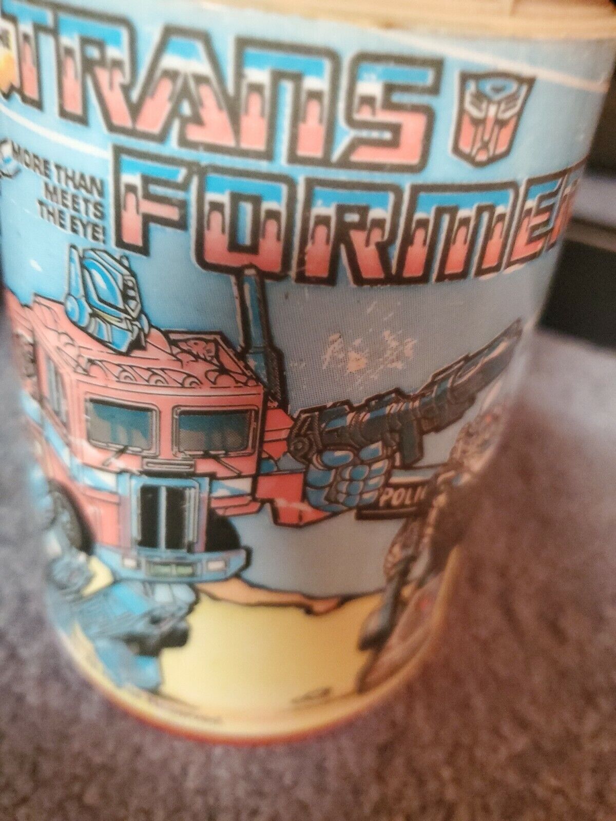 Vintage Hasboro 1984 Transformers Thermos