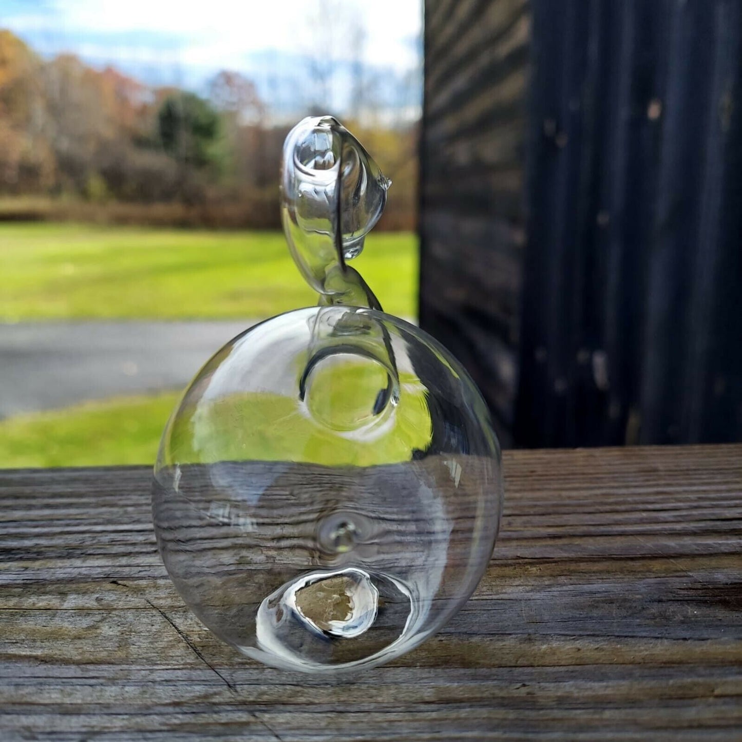 Knobler Clear Glass Swan set of four. 4" tall each