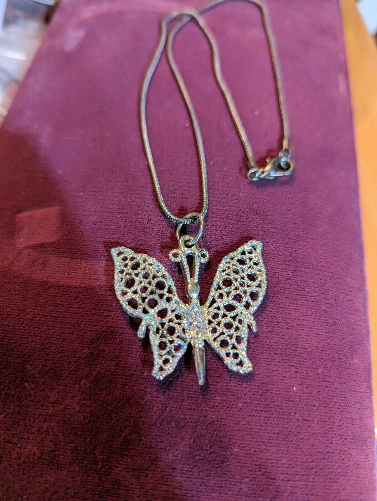 Monarch Butterfly Pendant Necklace