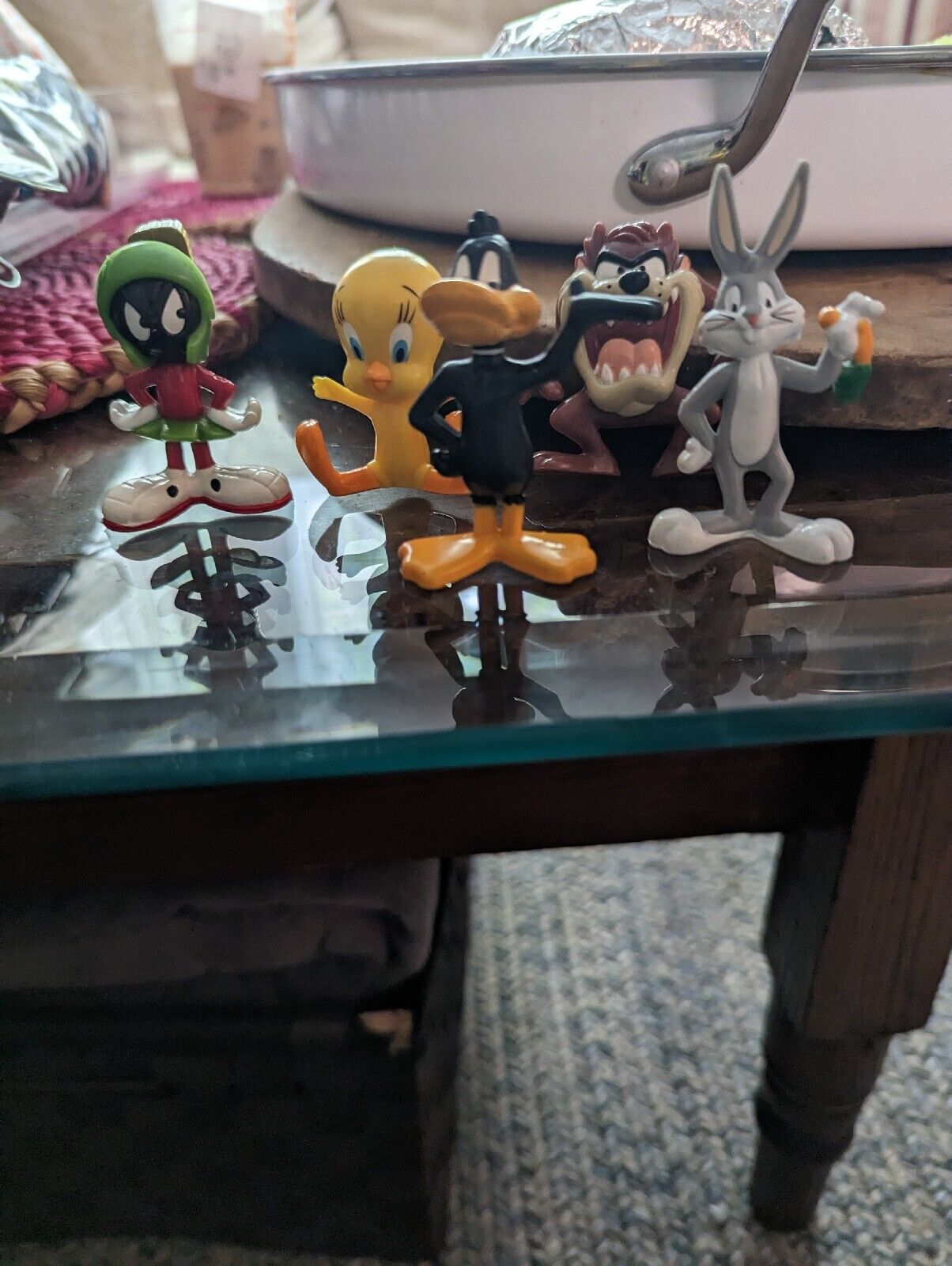 WB FIGURES BUGS BUNNY,DAFFY DUCK,MARVIN MARTIAN,TWEETY BIRD, TASMANIAN DEVIL 2.5